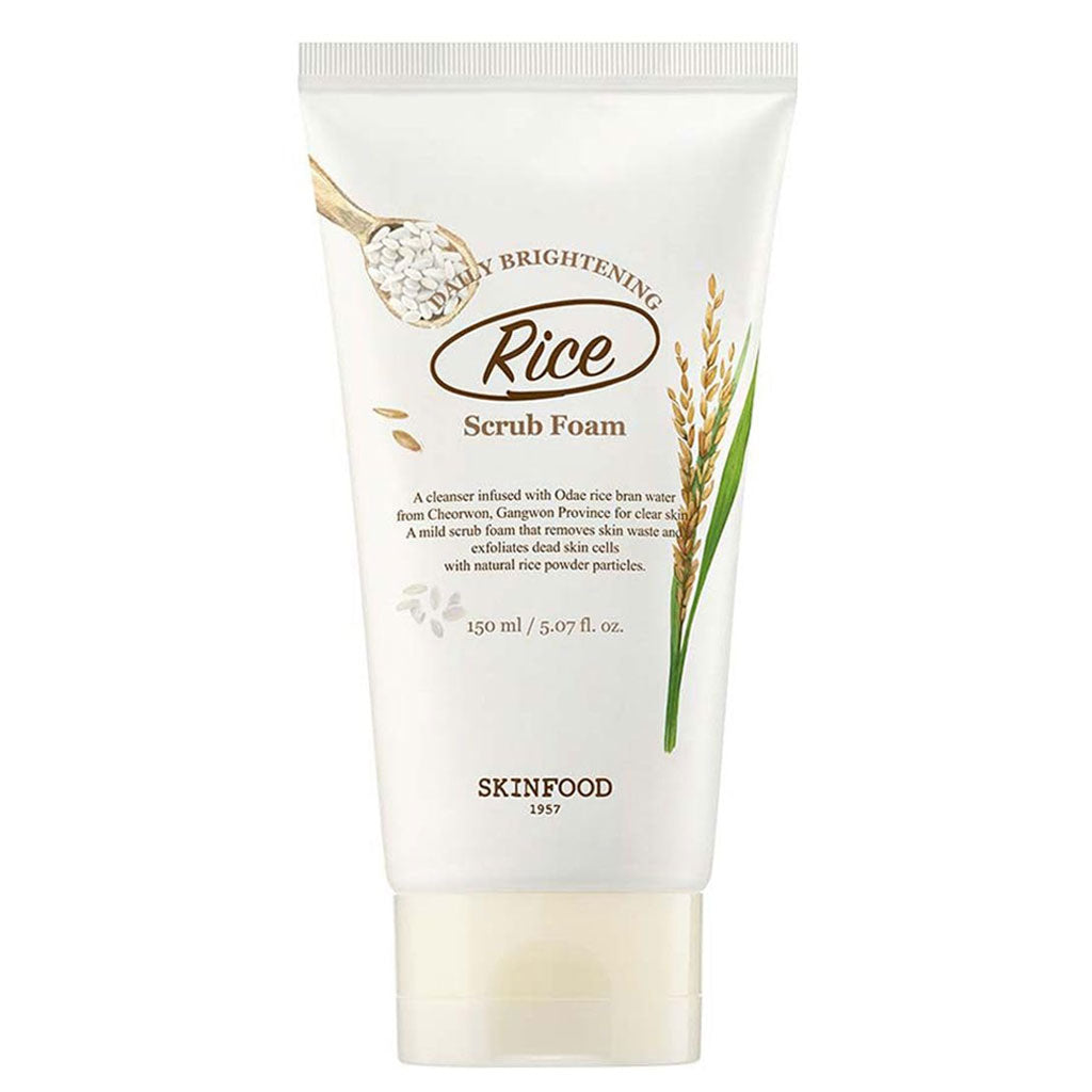 SKINFOOD Rice Daily Brightening Scrub Foam 150ml [Renewed - 150ml]