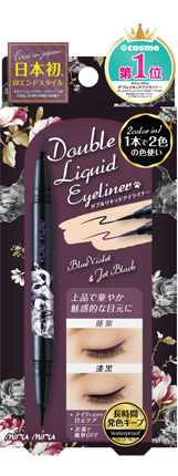 miru miru Double Liquid Eyeliner 漆黑 / 藤紫05miru miru 雙色眼線筆