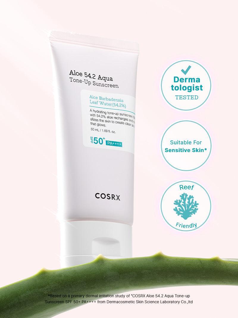COSRX 蘆薈 54.2% 水潤調色防曬乳 [50ml]