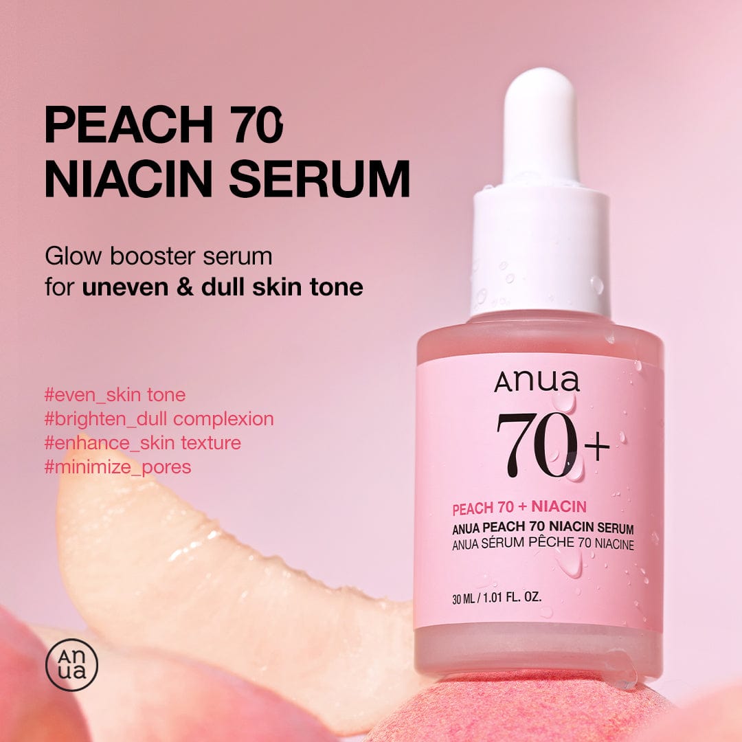 Anua 水蜜桃 70% 煙?胺精華 迷你裝 [2025 版本 - 10ml]