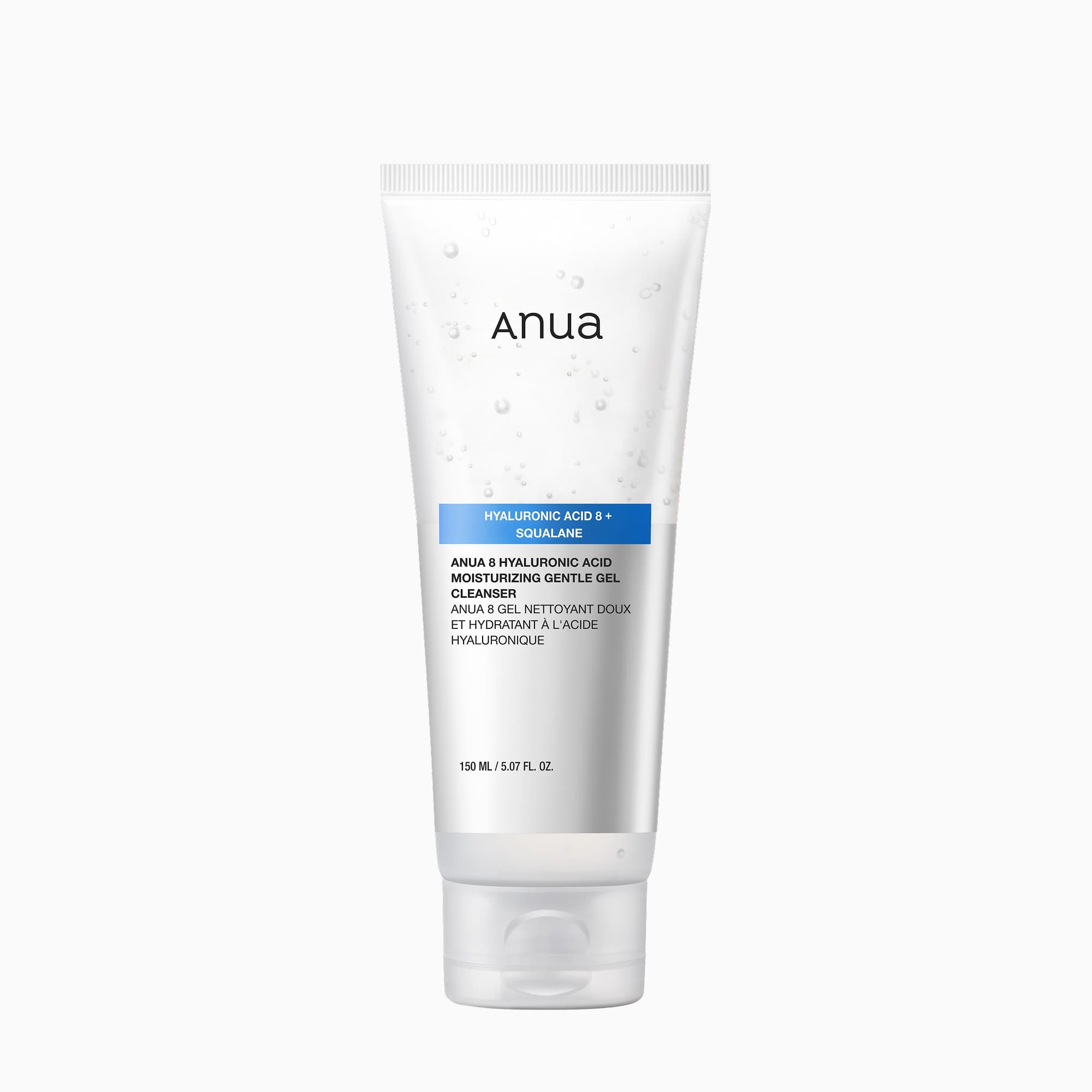 Anua 8 重透明質酸保濕溫和潔面凝膠 [150ml]