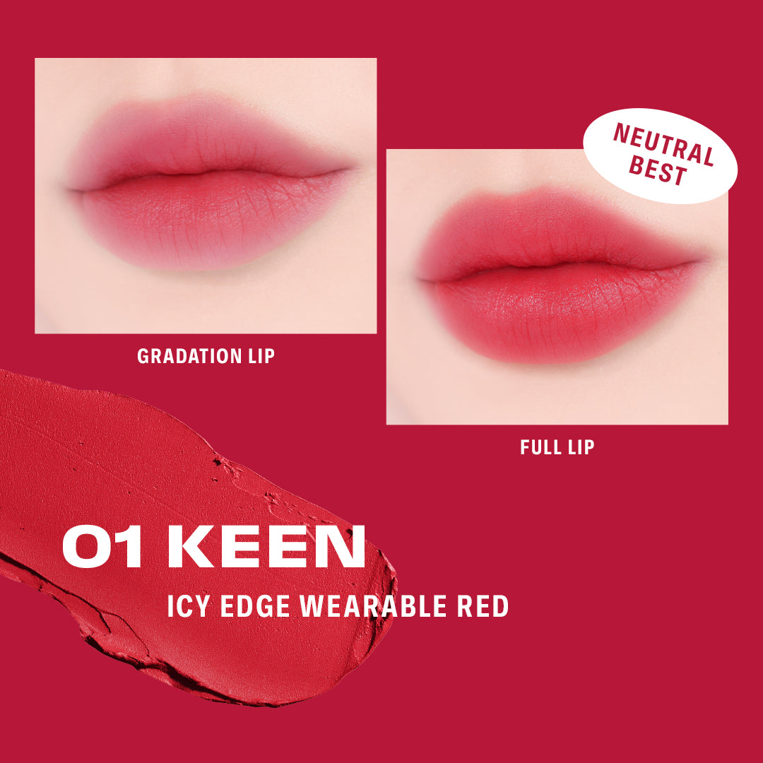 BRAYE Lipsleek Blur 01 KEEN official lip swatch