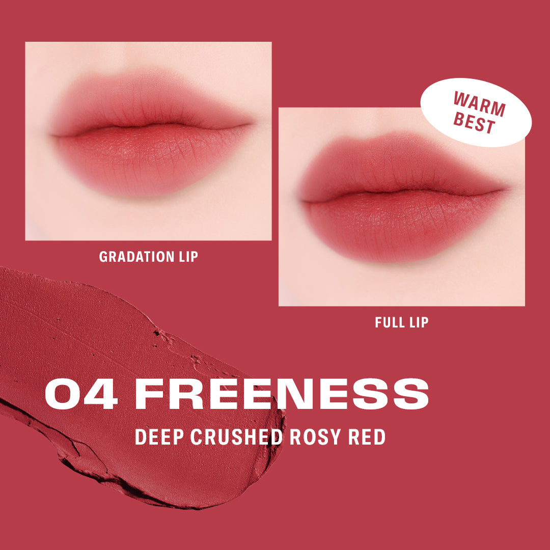 BRAYE Lipsleek Blur 04 FREENESS official lip swatch