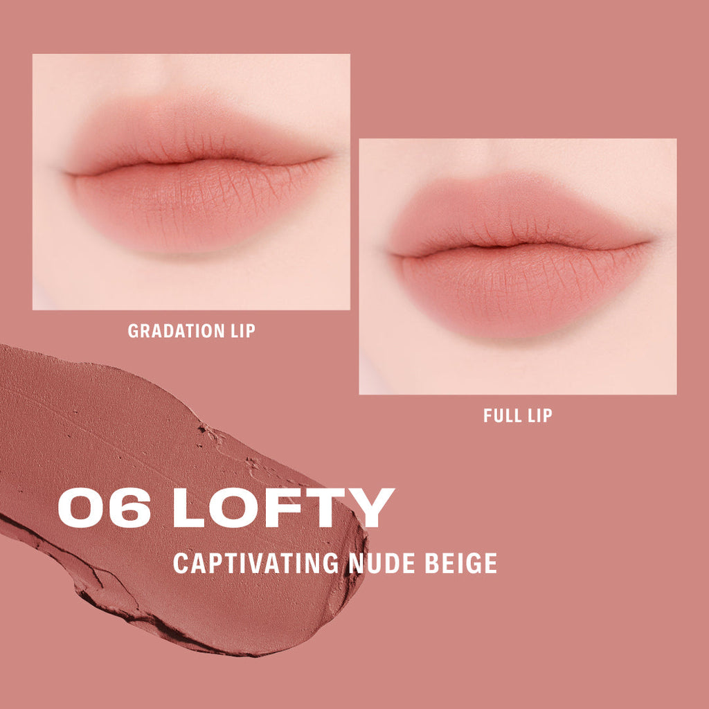 BRAYE Lipsleek Blur 06 LOFTY official lip swatch