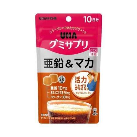 UHA 味覺糖 鋅＋黑瑪卡軟糖 可樂味 20粒（10日份）