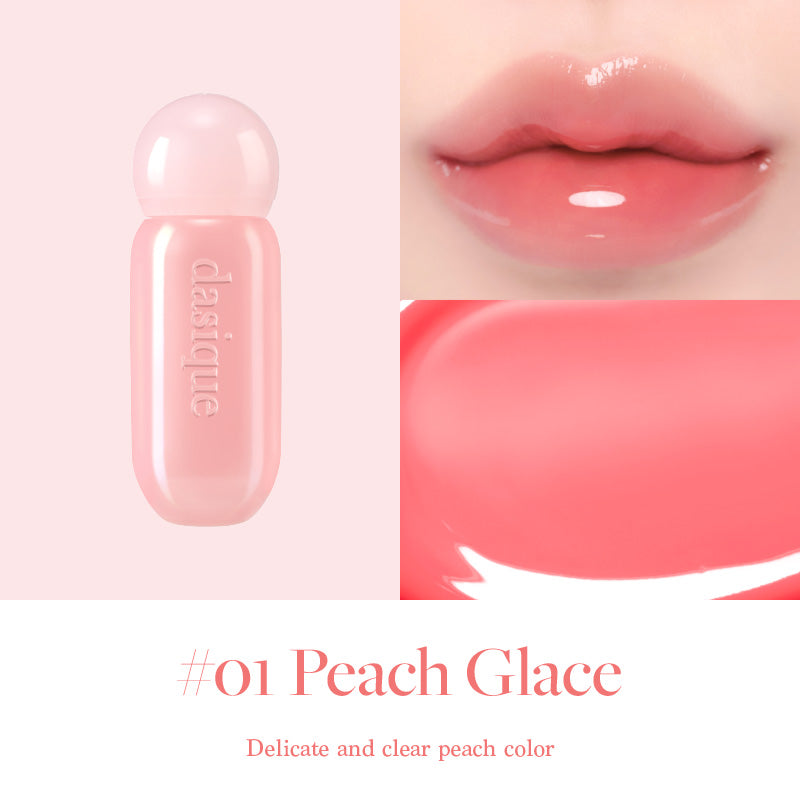 dasique-juicy-dewy-glow-tint #01 蜜桃糖漿 色號效果