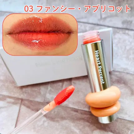 heart-percent-one-way-glowy-tint #03 Fancy Apricot 杏橘 色號