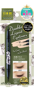 mirumiru 雙色眼線液筆 04 漆黑／柚葉（品牌官方商品圖）