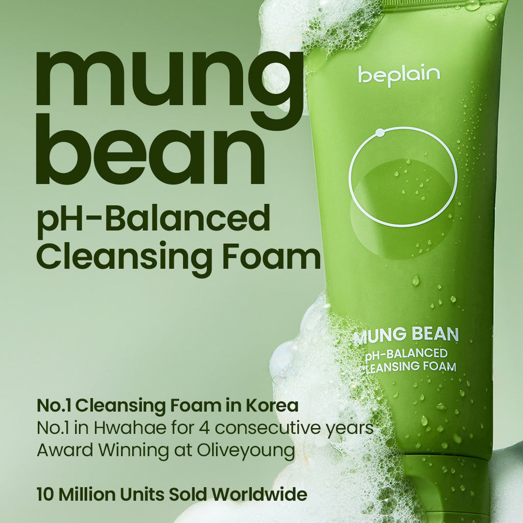 Beplain 弱酸性綠豆洗面奶 80ml