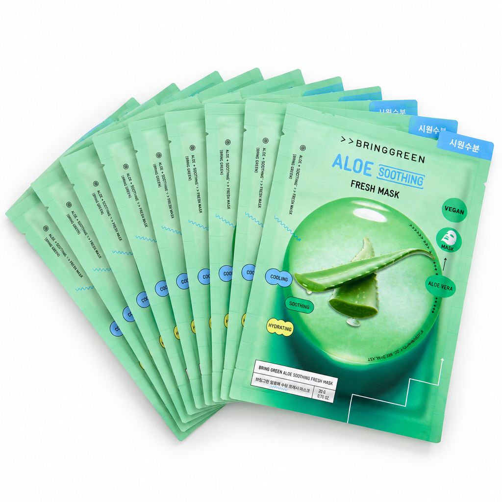 Bring Green-蘆薈保濕舒敏面膜10片