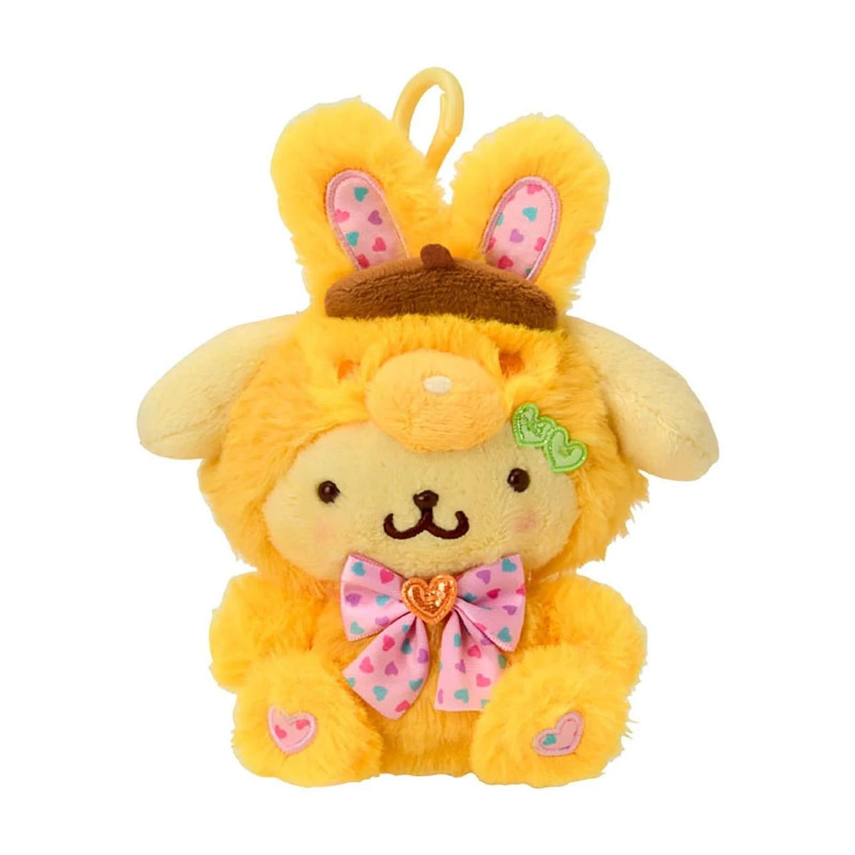 Sanrio Pompompurin Spring Rabbit Mascot Holder 302082 — JAN 4550624302081