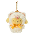 Sanrio Pompompurin Fuwamosa Doll Mascot Holder 549860 — JAN 4550624549868