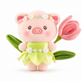 罐頭豬lulu繽紛樂園花仙子lu毛絨掛件-lulu-colourful-paradise-flower-fairy-lu-plush-charm