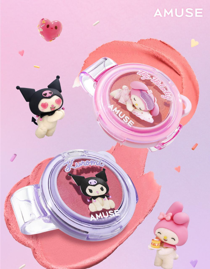 AMUSE × Sanrio 聯名胭脂膏（夾子款）