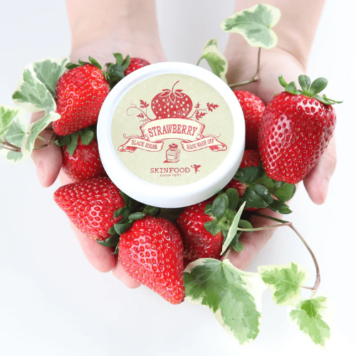 Skinfood (新版) 黑糖草莓水洗面膜