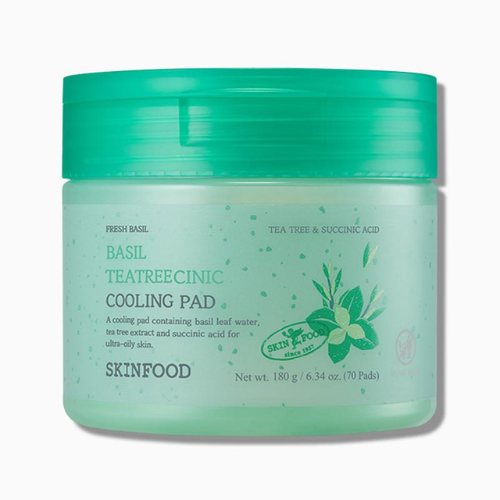 Skinfood (70片) 羅勒茶樹清涼棉片