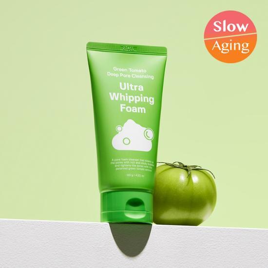 SUNGBOON EDITOR - Editor Green Tomato Deep Pore Cleansing Ultra Whipping Foam 綠番茄毛孔深層清潔控油泡泡潔面乳 120g
