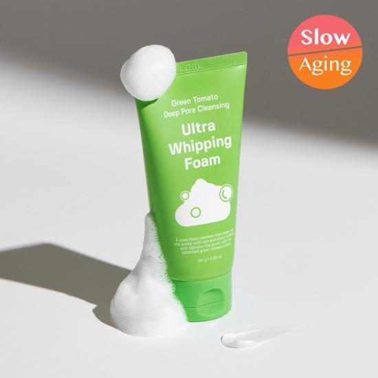 SUNGBOON EDITOR - Editor Green Tomato Deep Pore Cleansing Ultra Whipping Foam 綠番茄毛孔深層清潔控油泡泡潔面乳 120g