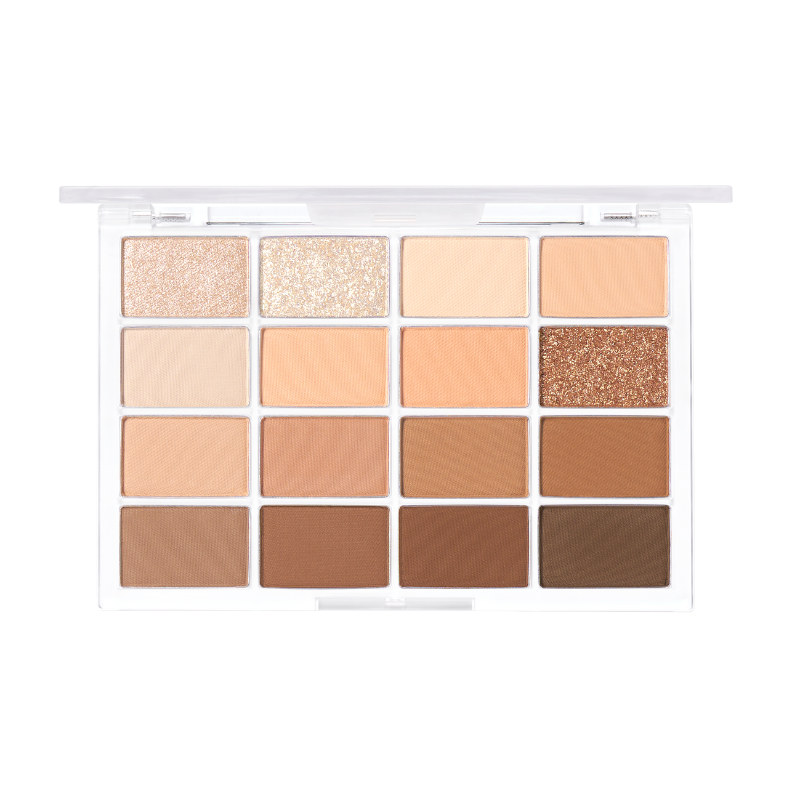 WAKEMAKE Soft Blurring Eye Palette 14 Caramel Blurring exact palette
